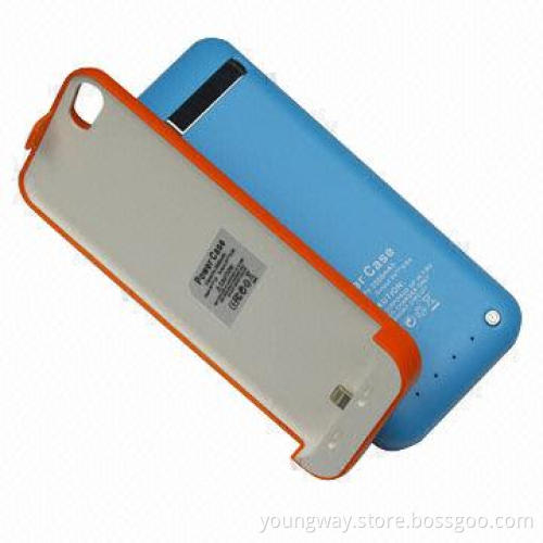 Power Bank Cases for iPhone 5/5C/5S, Made of TPU + PC Materials with 2,200mAh Capacity